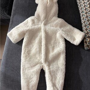 Janie and Jack Sherpa Bunting Onesie